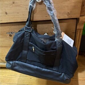 Black Men’s Travel Duffel Bag - Unbranded